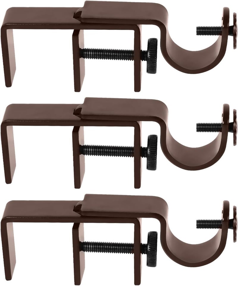 INSFITY Outside Mounted Blinds Curtain Rod Bracket Attachment No Drill No Tool Required Fit for 1.3-2 inches Rectangle Headrail (Patent Depending) - Image 1
